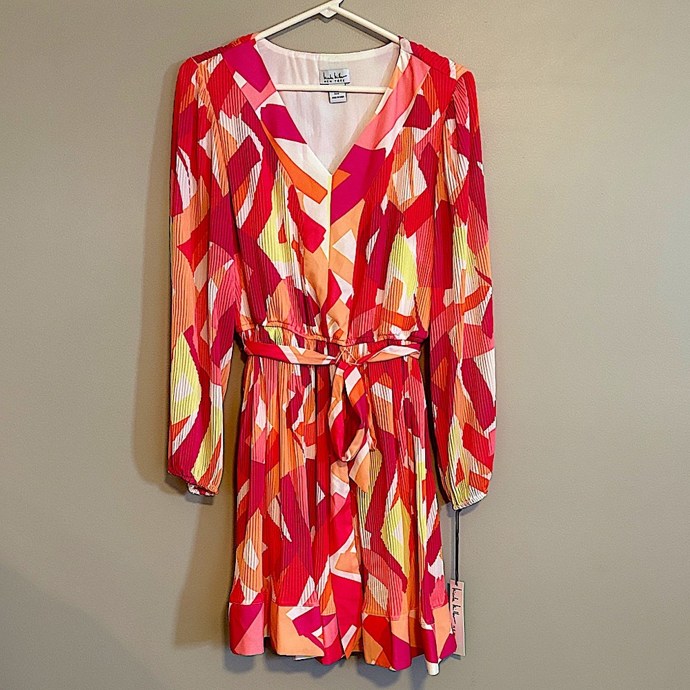 NWT! Nicole Miller New York Colorful Print Dress